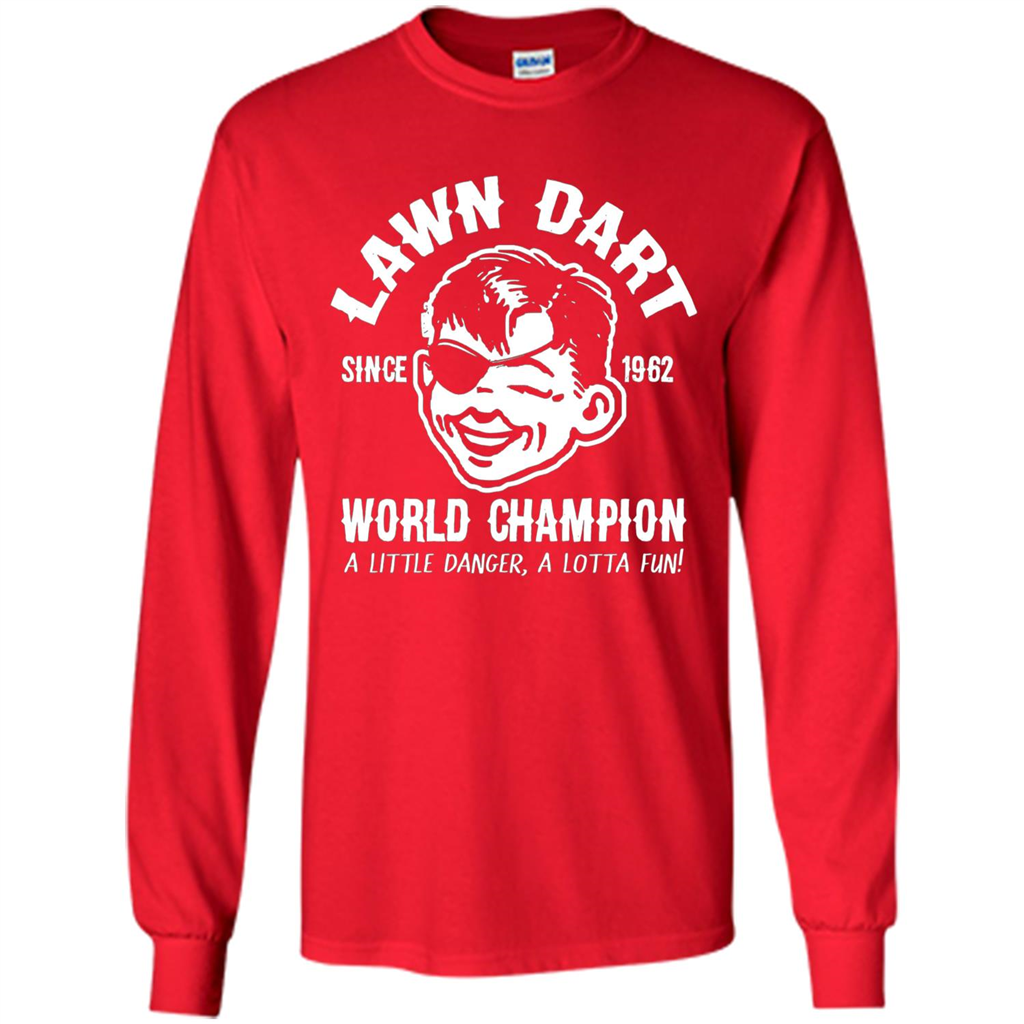 Lawn Dart Since 1962 World Champion Backyard Game T-shirt Red
