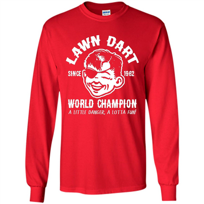 Lawn Dart Since 1962 World Champion Backyard Game T-shirt Red