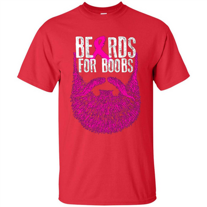 Beards For Boobs T-shirt Red