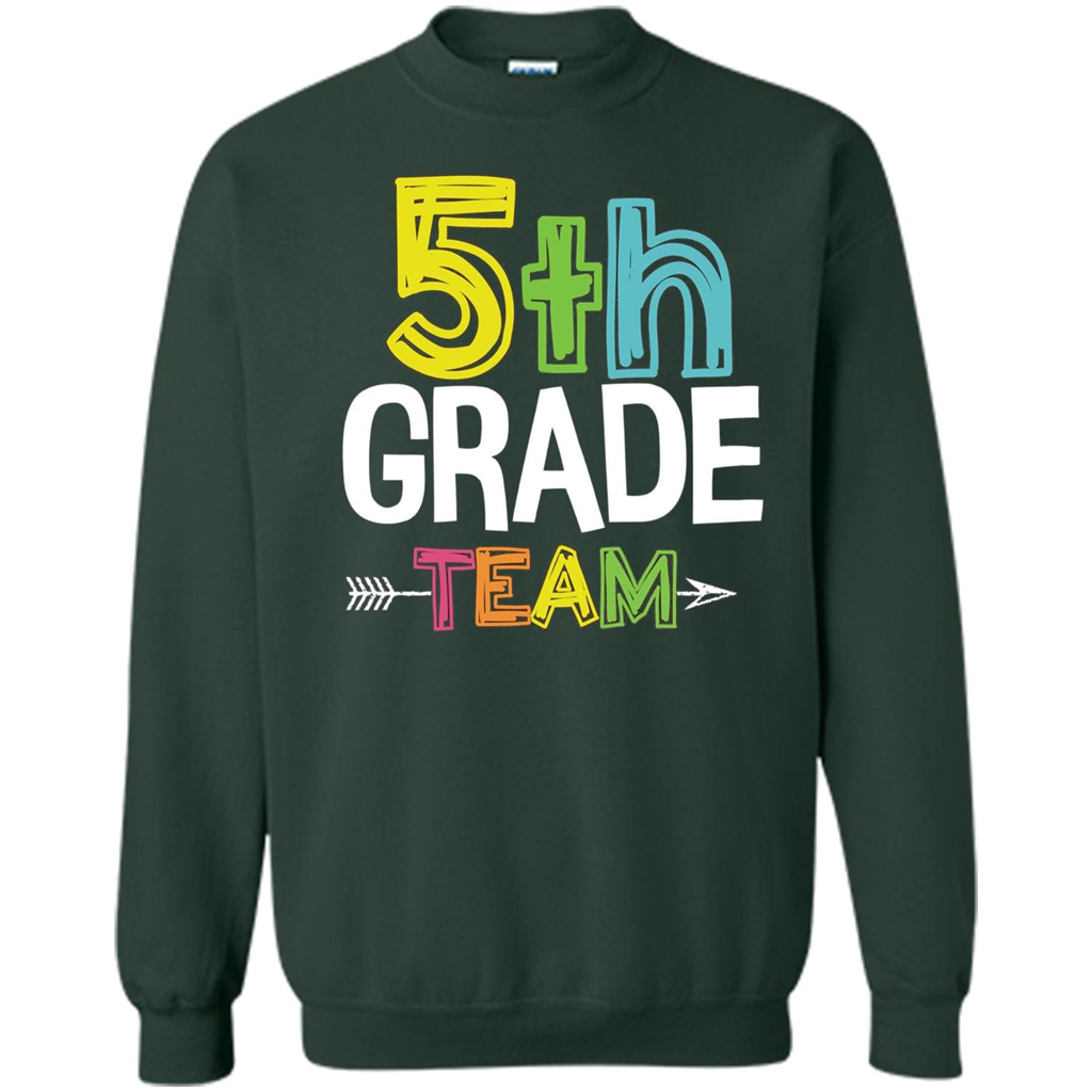 Back To School T-shirt Team Fifth Grade Teacher Forest Green
