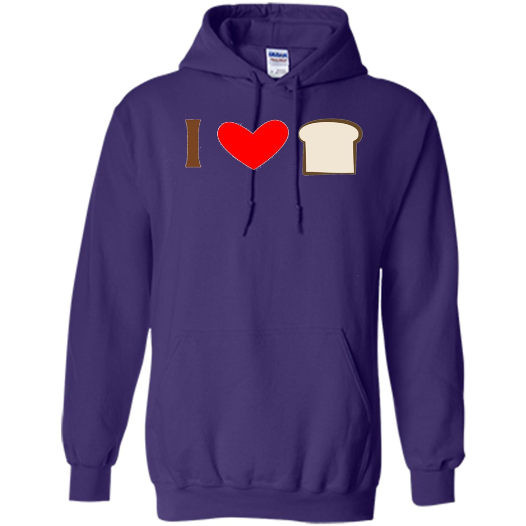 I Love White Bread T-shirt Purple