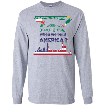 Africa - America T-shirt Build America Sport Grey