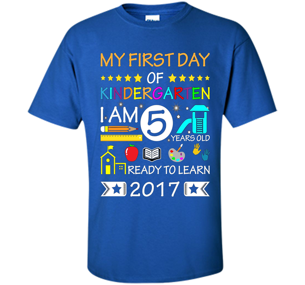 My First Day Of Kindergarten Shirt - Back To School Shirt cool shirt Royal