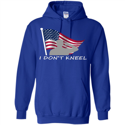 I Don't Kneel T-Shirt American Flag T-shirt Royal