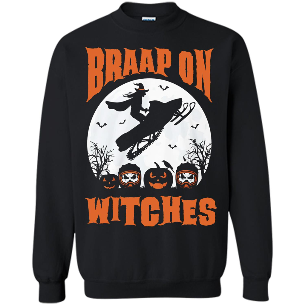 Halloween T-shirt Braap On Witches T-shirt Black