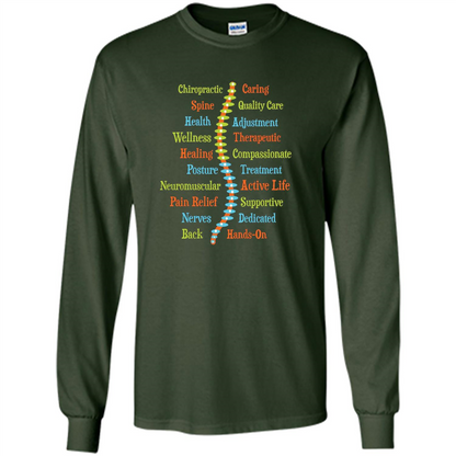 National Chiropractic Health Month Chiropracter T Shirt Forest Green