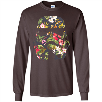 Tropical Stormtrooper Graphic T-Shirt Dark Chocolate
