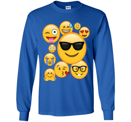 Emoji Pack ComboT-shirt Emoticon Smily Face Tshirt. shirt Royal