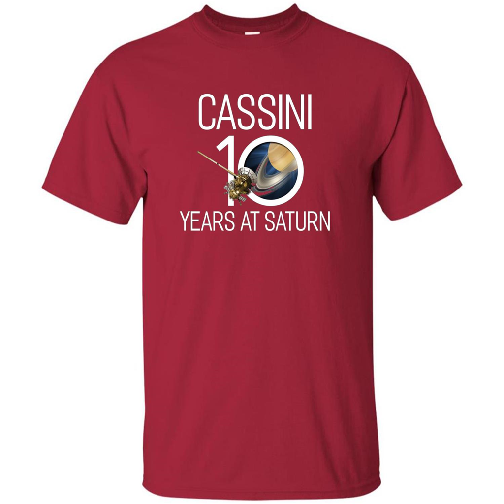 Cassini 10 Years at Saturn T-shirt Cardinal