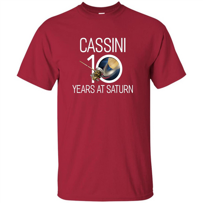 Cassini 10 Years at Saturn T-shirt Cardinal