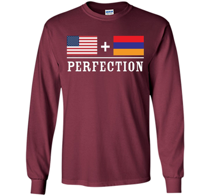 American + Armenian = Perfection Flag T-Shirt t-shirt Maroon