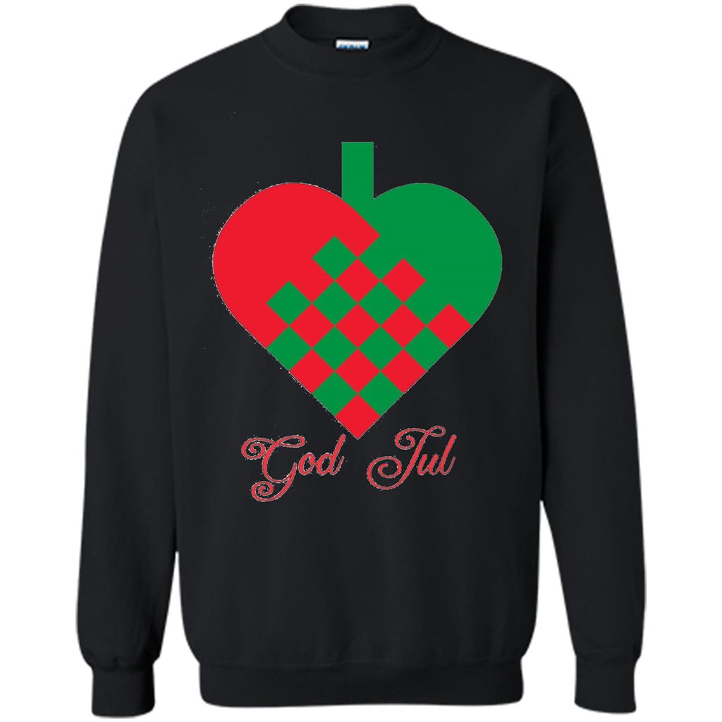 God Jul Merry Christmas T-shirt Black