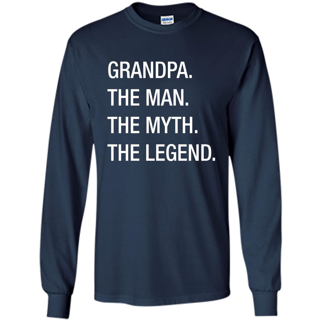 Grandpa The Man The Myth The Legend T-shirt Navy