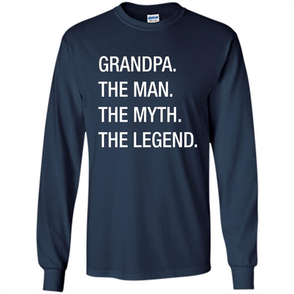 Grandpa The Man The Myth The Legend T-shirt Navy