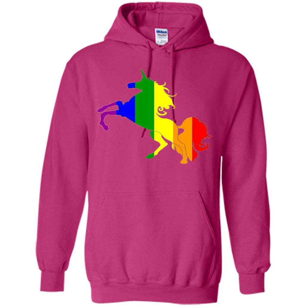 Pride Flag Unicorn Glitter Cute Beautiful LGBTQ T-shirt Heliconia