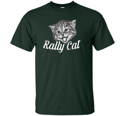 Cat Lover T-shirt Saint Louis Rally Cat T-shirt Forest Green