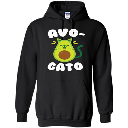 Avogato - Avocado Cat - Funny Avocado T-shirt Black