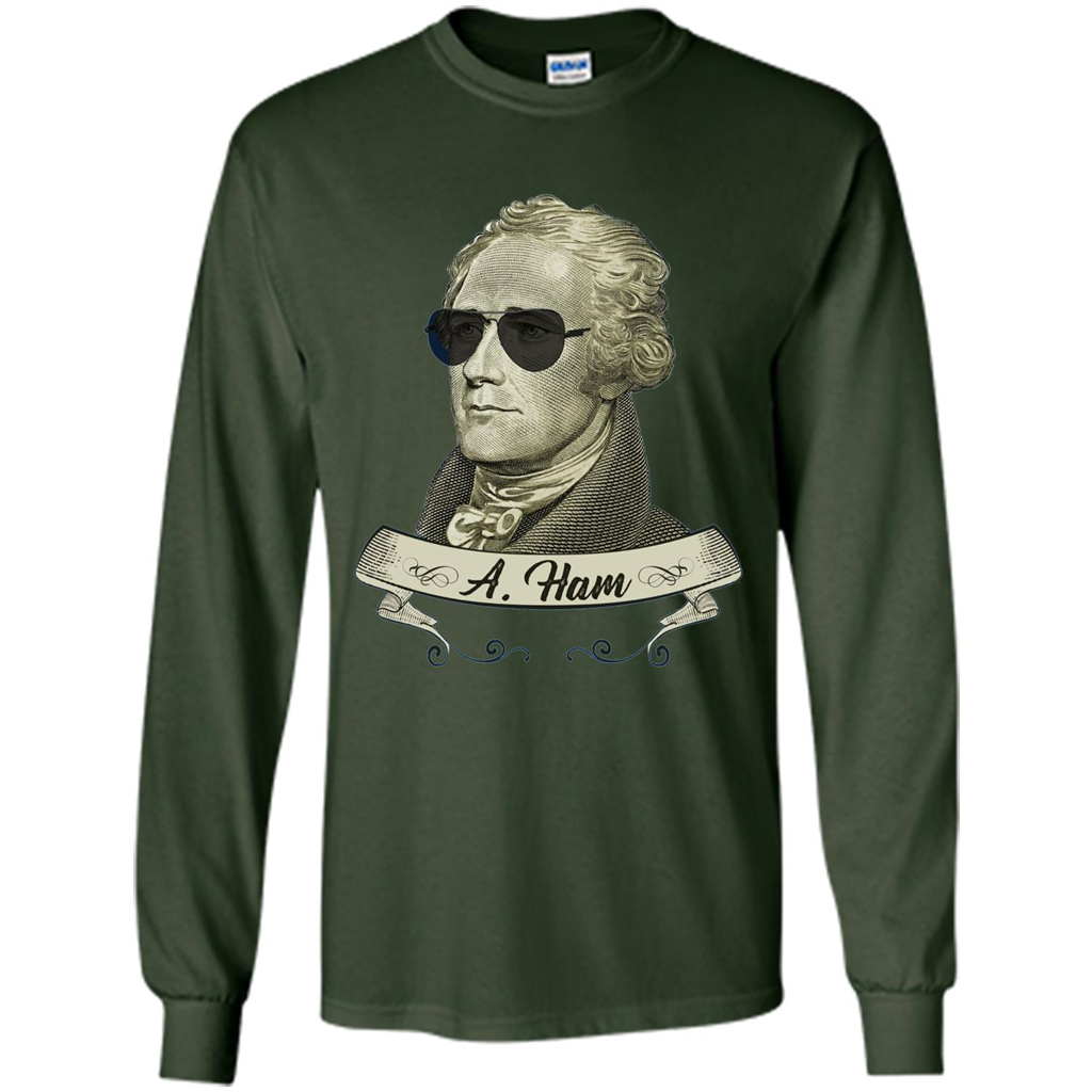 Cool Sunglasses T-shirt Funny Hamilton T-shirt Forest Green