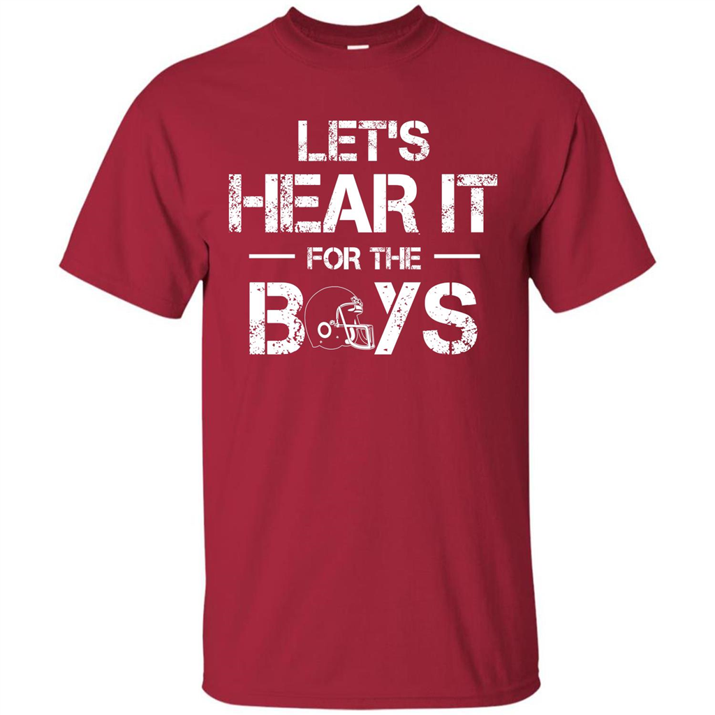 Football T-shirt Let's Hear It For The Boys Cardinal