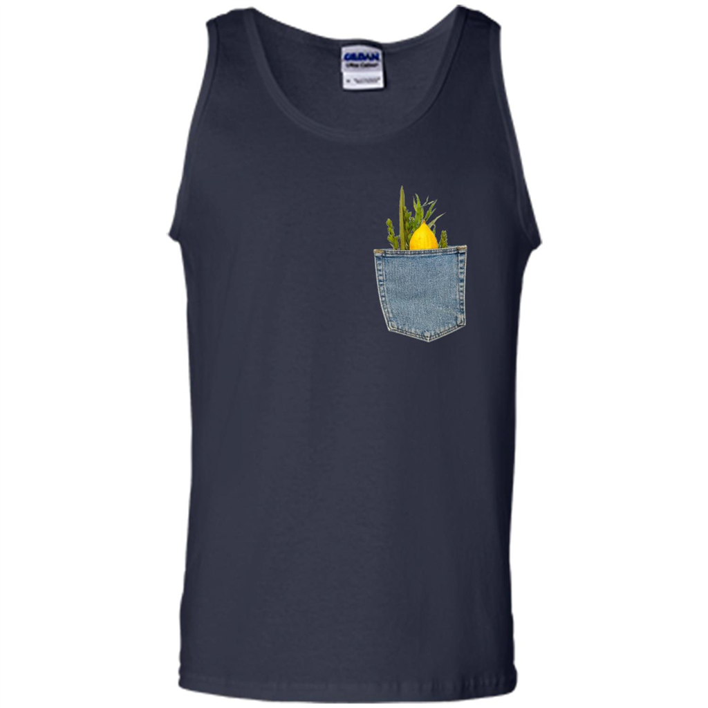 Sukkot T-Shirt Funny Pocket Lulav and Etrog Set Navy