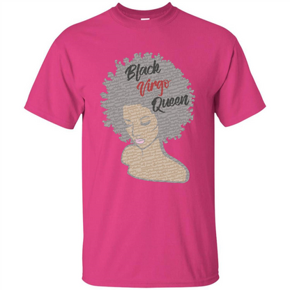 Black Virgo Queen T-shirt Heliconia