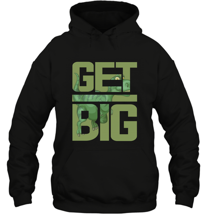Get Big Funny Saurus Dinosaur Shirt Hoodie Hoodie Black