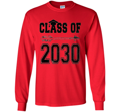 Kindergarten T-shirt Class Of 2030 Kindergarten Style T-shirt Red