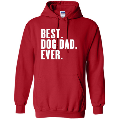 Funny Best Dog Dad Ever T-Shirt Red
