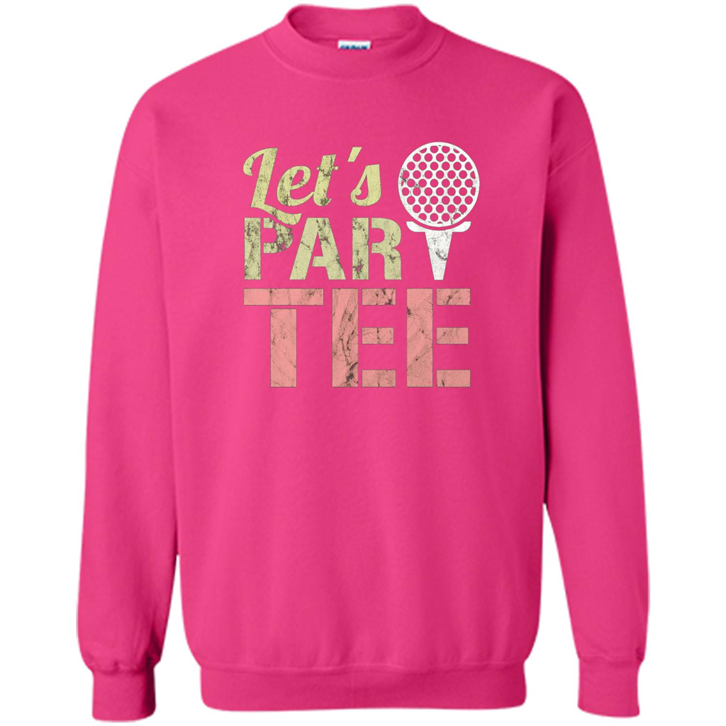 Funny Golf T-shirt Let's Par-Tee. Let's Party. Golf Joke Heliconia