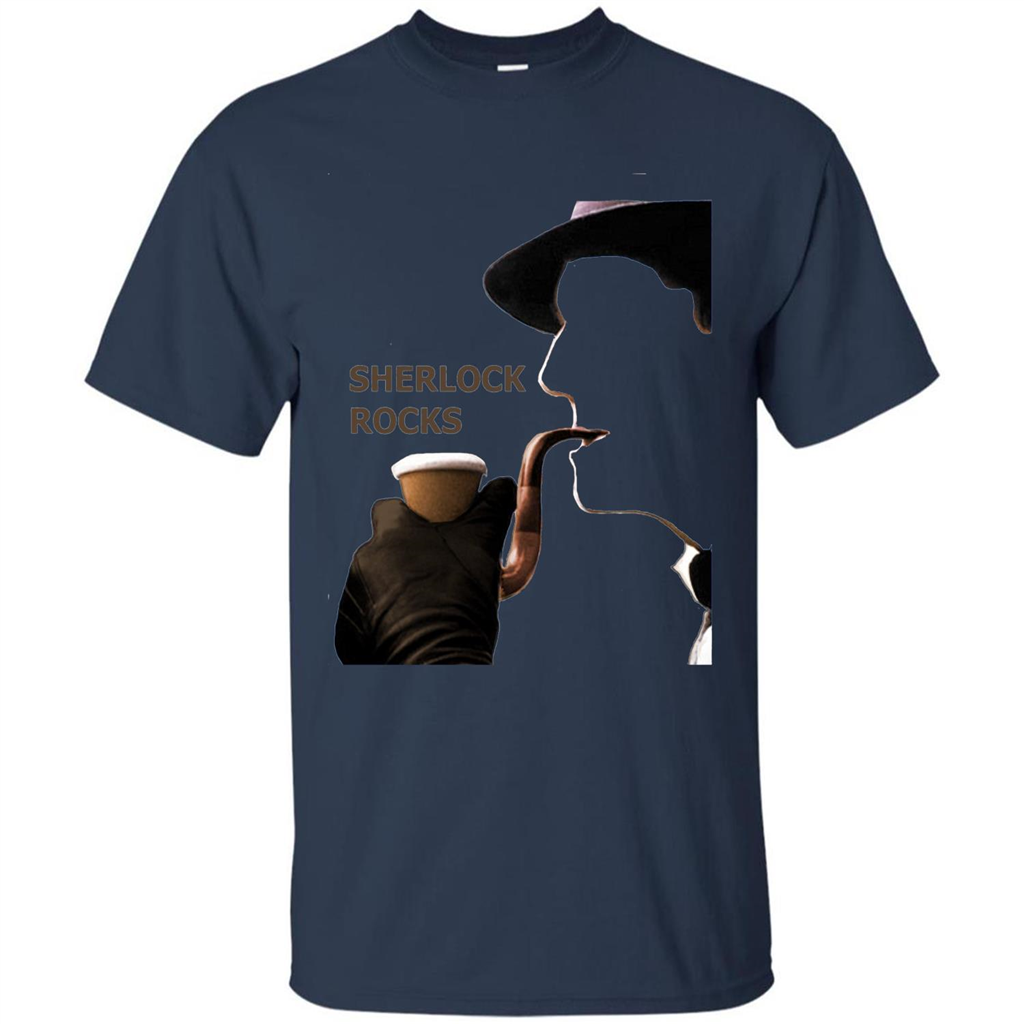 Sherlock Rocks T-shirt Navy