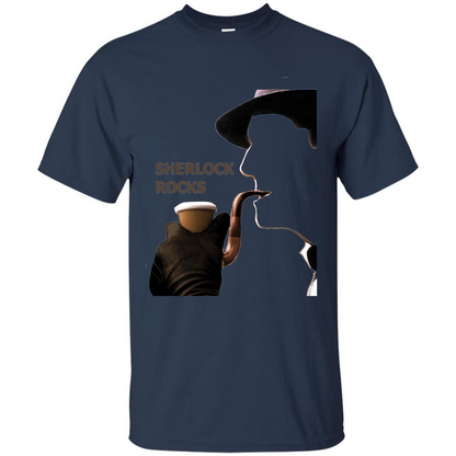 Sherlock Rocks T-shirt Navy