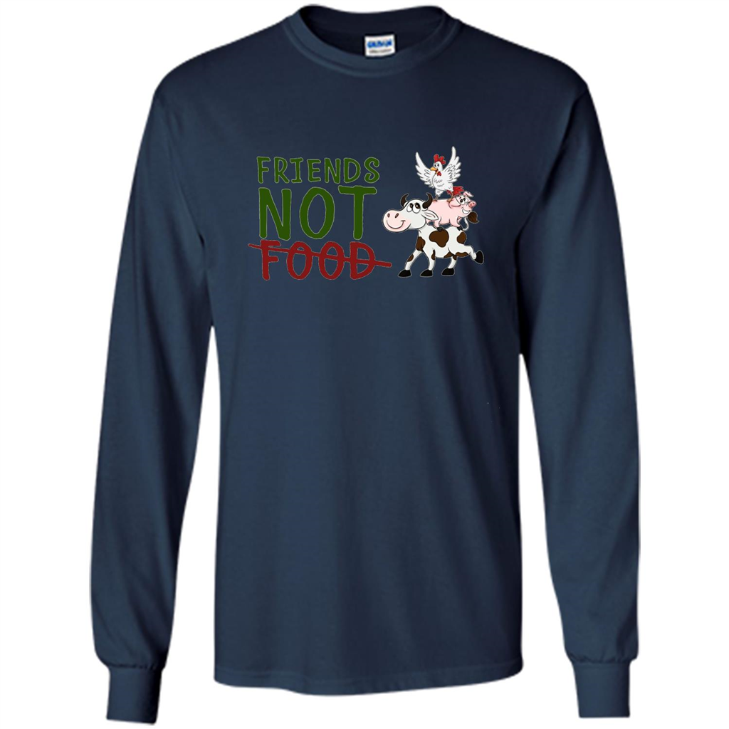 Friends Not Food T-Shirt Navy