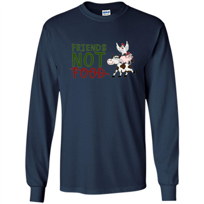 Friends Not Food T-Shirt Navy