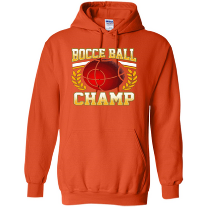 Bocce Ball Champ T-Shirt Bocce Ball Player Orange