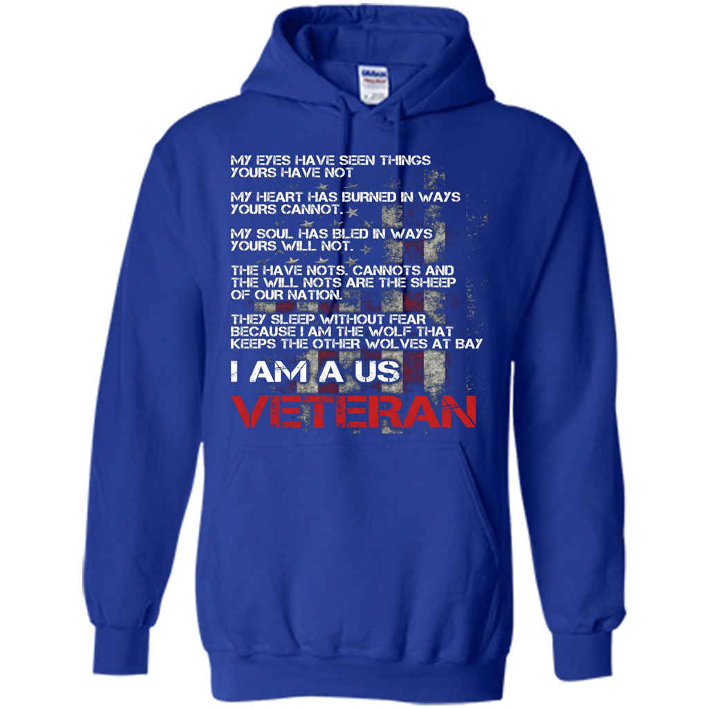 Military T-shirt I Am A Us Veteran T-shirt Royal