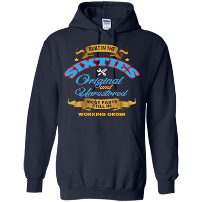 Built in 60s Original and Unrestored Most Parts Still In Working Order T-shirt Navy
