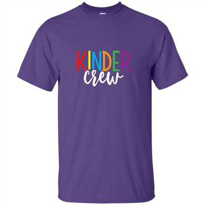 Cute Kindergarten Teacher Team T-Shirt Purple