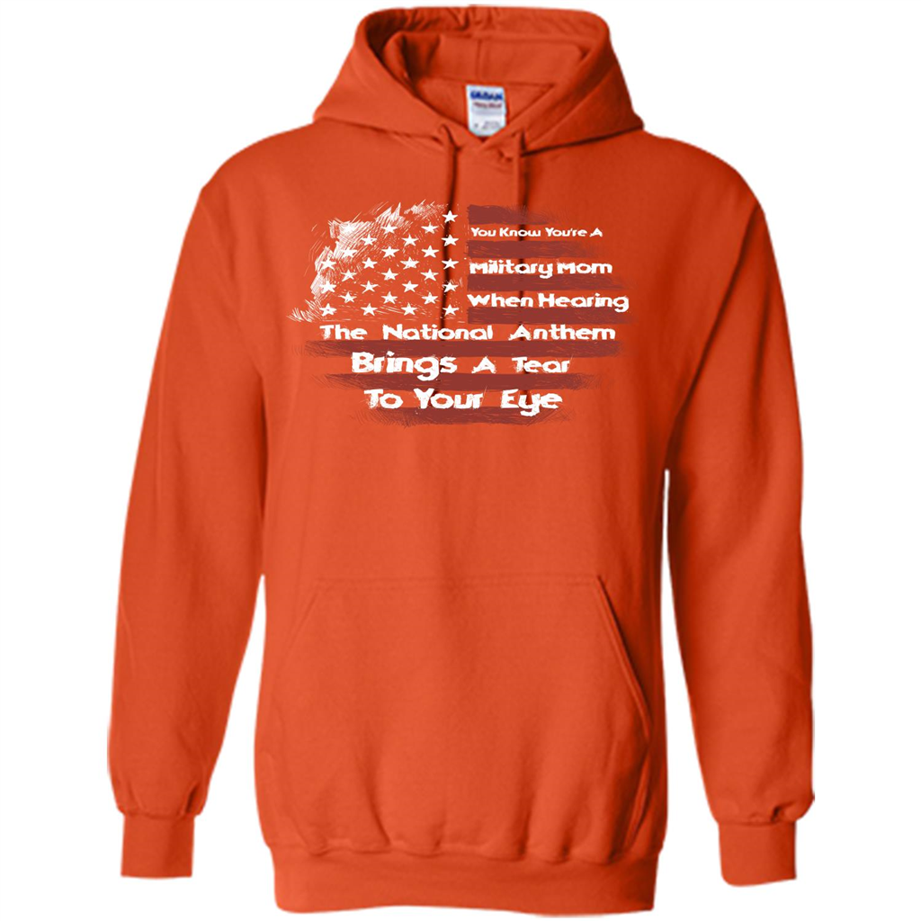 Military Mom. You Know You're A Military Mom When T-shirt Orange