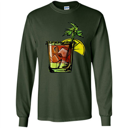 Bloody Mary T-shirt Cocktail Forest Green