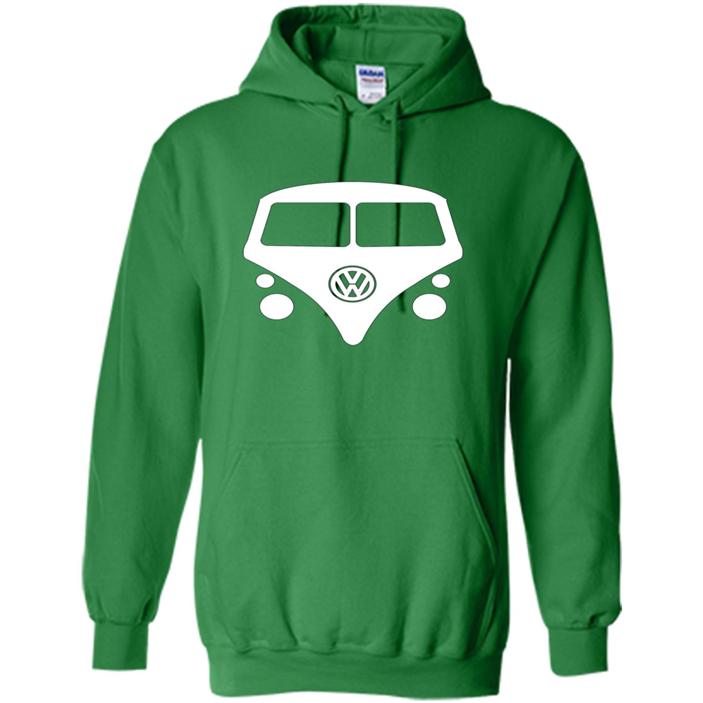 Car Lover T-shirt Split Window Kombi T-shirt Irish Green
