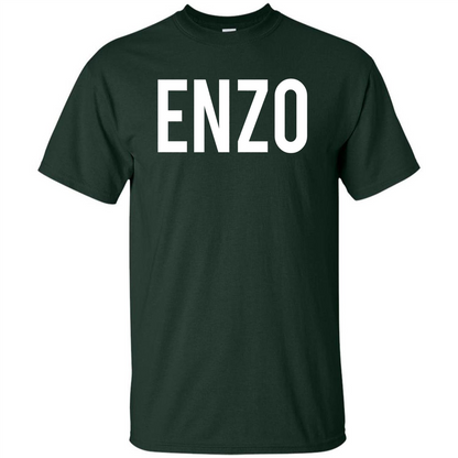 Enzo T-Shirt - Cool New Funny Name Forest Green