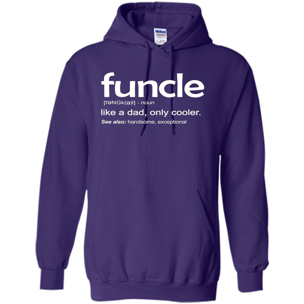 Funcle Definition T-shirt Funny Gift For Uncle Purple