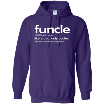 Funcle Definition T-shirt Funny Gift For Uncle Purple