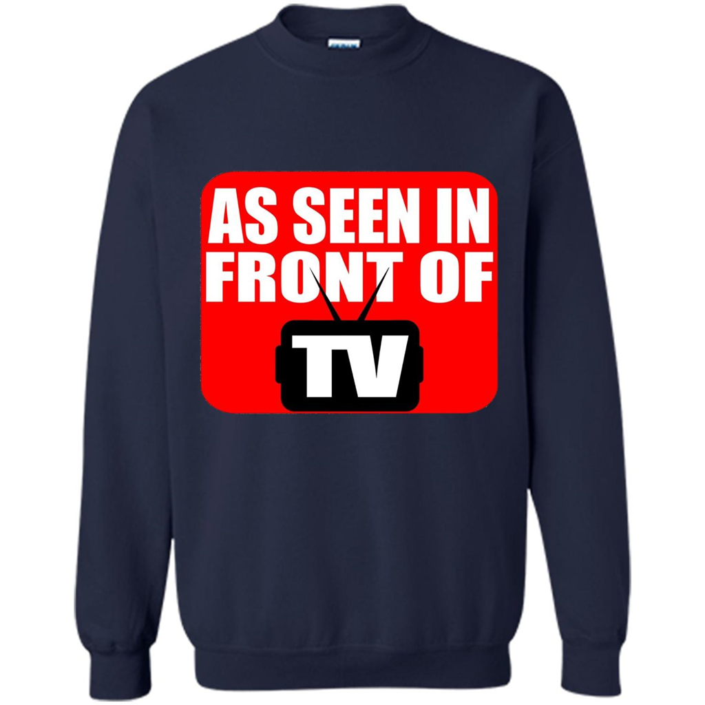 As Seen In Front Of TV T-shirt Navy