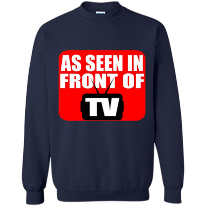 As Seen In Front Of TV T-shirt Navy