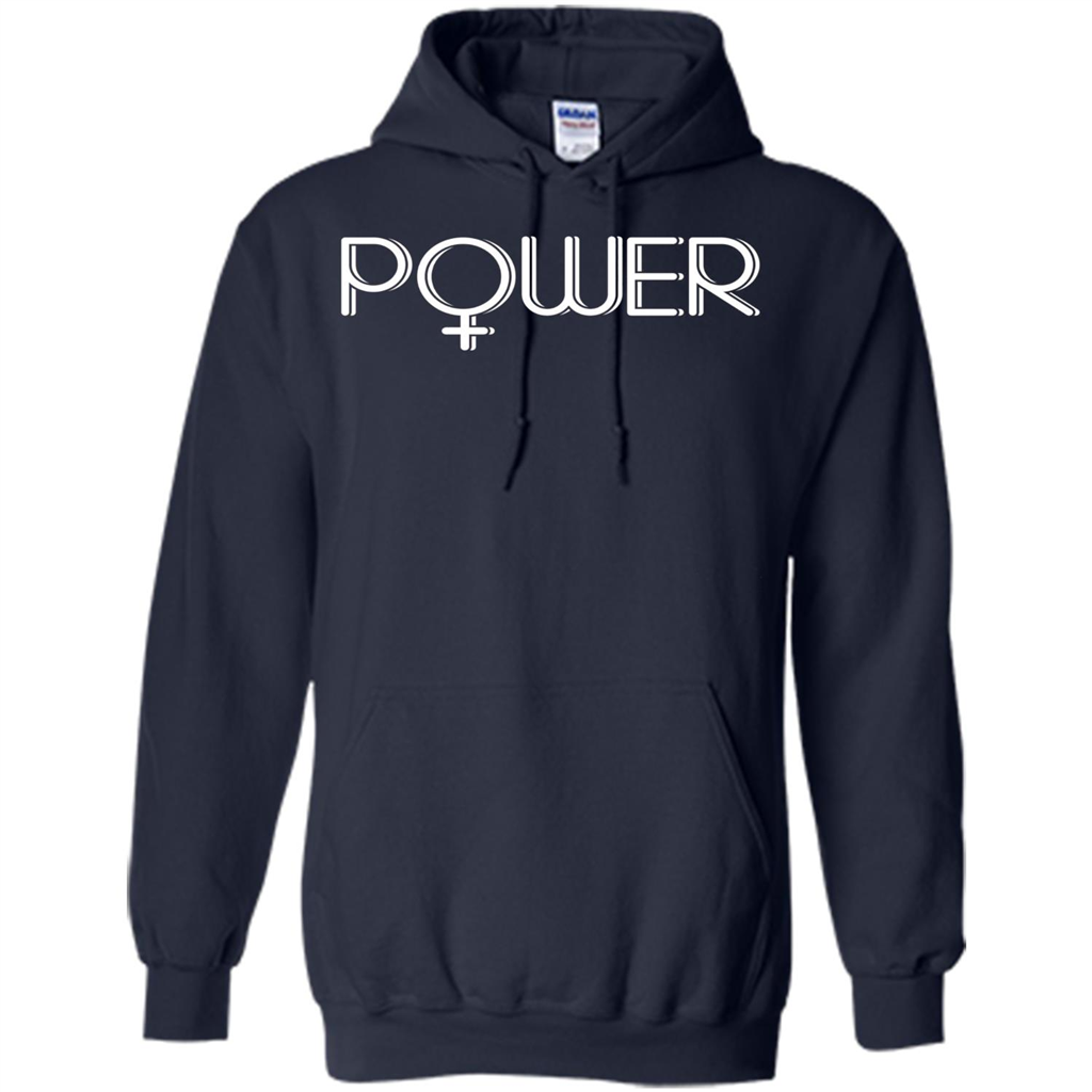 Woman Power Female Symbol Feminist T-Shirt Navy