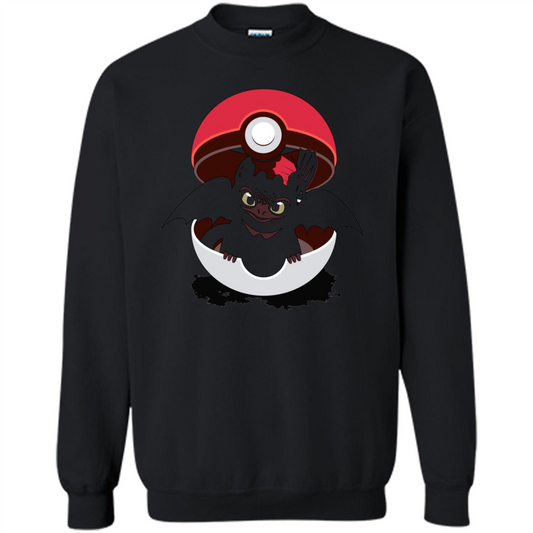 Cartoon T-shirt How To Catch Your Dragon Black