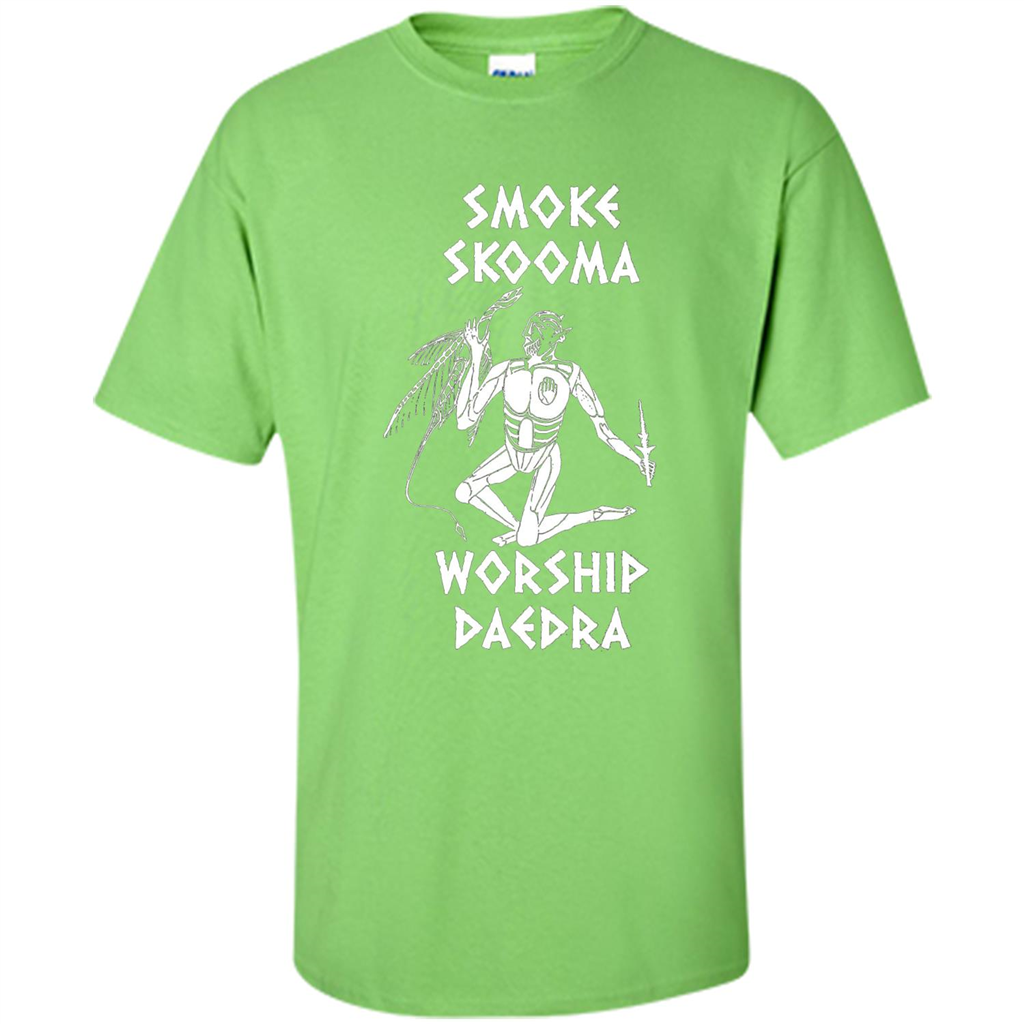 Smoke Skooma Worship Daedra T-shirt Lime