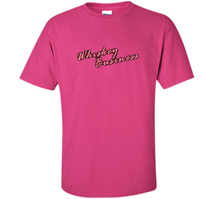 Whiskey Business Drinking 80's T-shirt shirt Heliconia