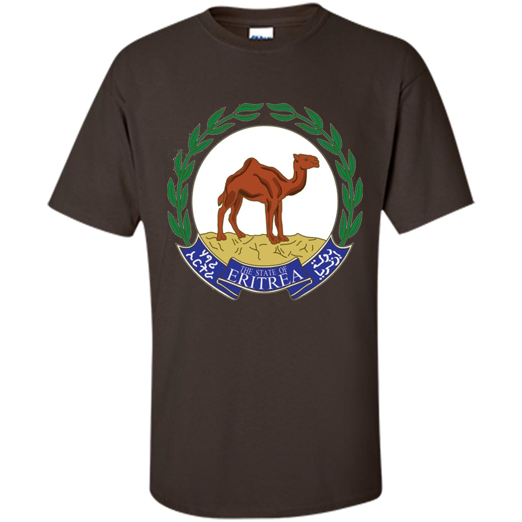 Eritrea Emblem T-shirt National Heritage Pride Dark Chocolate